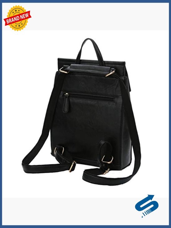 Convertible Vegan Leather Backpack Handbag Travel Work Bag
